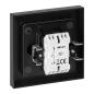 Przycisk dzwonek p/t z podświeleniem Malta, 10A, 250V, WP-6/7M/S, czarny mat Przycisk dzwonek p/t z podświeleniem Malta, 10A, 250V, WP-6/7M/S, czarny mat