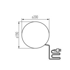 Lampa Kula ogrodowa z wymiennym źródłem światła STONO 20 TRK