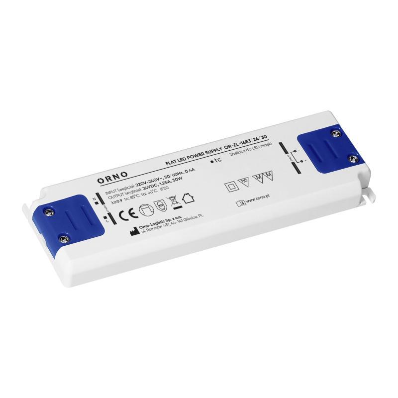 Zasilacz LED płaski, 24V, 30W, IP20 Zasilacz LED płaski, 24V, 30W, IP20