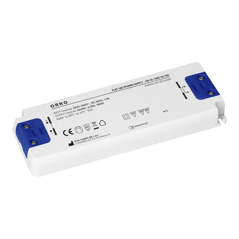 Zasilacz LED płaski, 24V, 150W, IP20 Zasilacz LED płaski, 24V, 150W, IP20