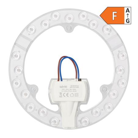 AVIS II LED 18W, panel świetlny, 1800lm, 4000K, 3 neodymowe magnesy, Ø 176