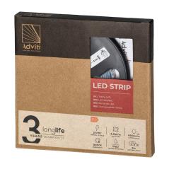 Taśma LED 12V 2835 60L/m 4,8W/m IP20 3000K 5m