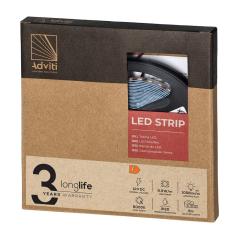 Taśma LED 12V 2835 120L/m 9,6W/m IP20 6000K 5m