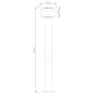 Lampa ogrodowa stojąca MALAGA LED 80 12W czarna IP44 Goldlux Lampa ogrodowa stojąca MALAGA LED 80 12W czarna IP44 Goldlux