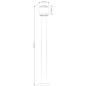 Lampa ogrodowa stojąca MADRID 80 E27 czarna IP44 Goldlux Lampa ogrodowa stojąca MADRID 80 E27 czarna IP44 Goldlux