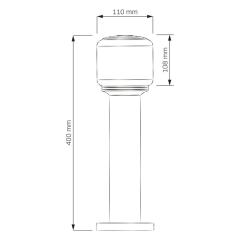 Lampa ogrodowa stojąca MADRID 40 E27 czarna IP44 Goldlux