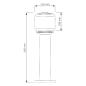 Lampa ogrodowa stojąca MADRID 40 E27 czarna IP44 Goldlux Lampa ogrodowa stojąca MADRID 40 E27 czarna IP44 Goldlux