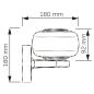 Kinkiet oprawa elewacyjna MALAGA LED 12W czarna IP44 Goldlux Kinkiet oprawa elewacyjna MALAGA LED 12W czarna IP44 Goldlux