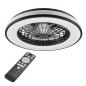 Plafoniera LED KENYA 48W 3000-6500K z wentylatorem i pilotem IP20 czarna