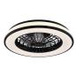 Plafoniera LED KENYA 48W 3000-6500K z wentylatorem i pilotem IP20 czarna