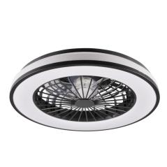 Plafoniera LED KENYA 48W 3000-6500K z wentylatorem i pilotem IP20 czarna