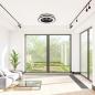 Plafoniera LED KENYA 48W 3000-6500K z wentylatorem i pilotem IP20 czarna