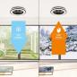 Plafoniera LED KENYA 48W 3000-6500K z wentylatorem i pilotem IP20 czarna