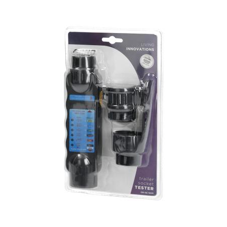 Tester gniazda przyczepy +adaptery 13/7-pin,12/24V