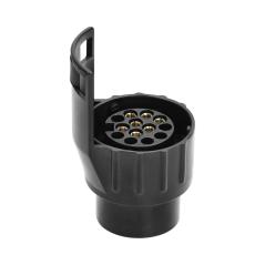 Tester gniazda przyczepy +adaptery 13/7-pin,12/24V