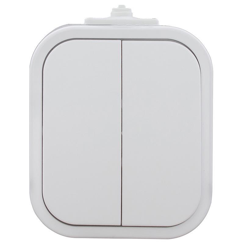 Abex B2 biały - łącznik świecznikowy podświetlany WNT-2B2/S