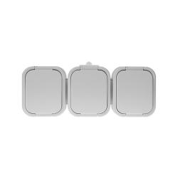 Abex B2 biały - gniazdo potrójne IP54 NT-316B2 Abex