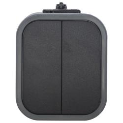 Abex B2 szary/czarny - łącznik świecznikowy IP54 WNT-2B2 Abex