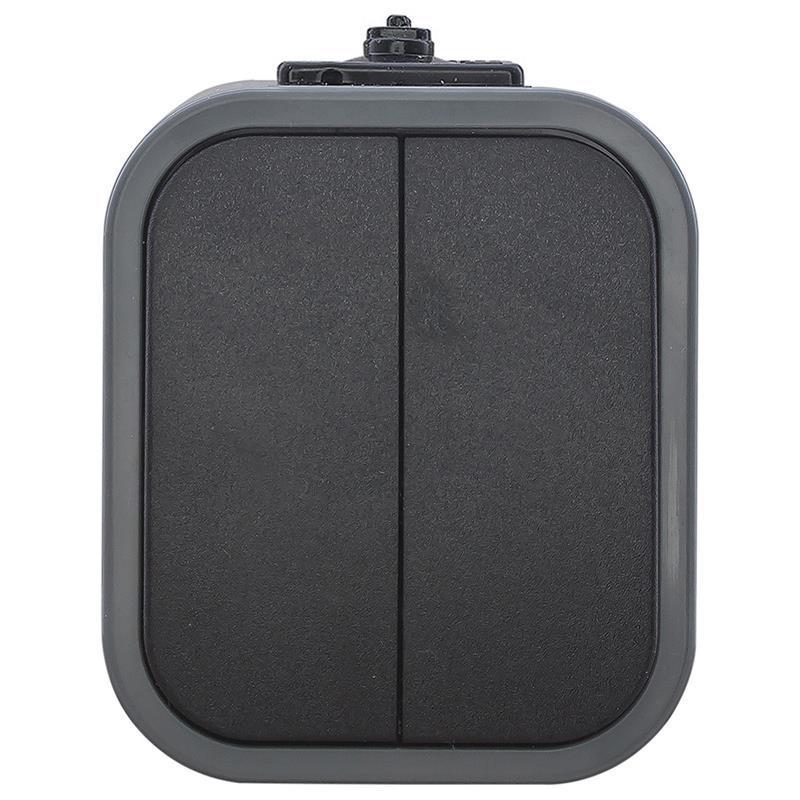 Abex B2 szary/czarny - łącznik świecznikowy IP54 WNT-2B2 Abex B2 szary/czarny - łącznik świecznikowy IP54 WNT-2B2