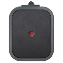 Abex B2 szary/czarny - łącznik krzyżowy podświetlany IP54 WNT-8B2/S Abex