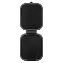 Abex B2 szary/czarny - gniazdo z łącznikiem - pionowe IP54 GWN-B2/P Abex