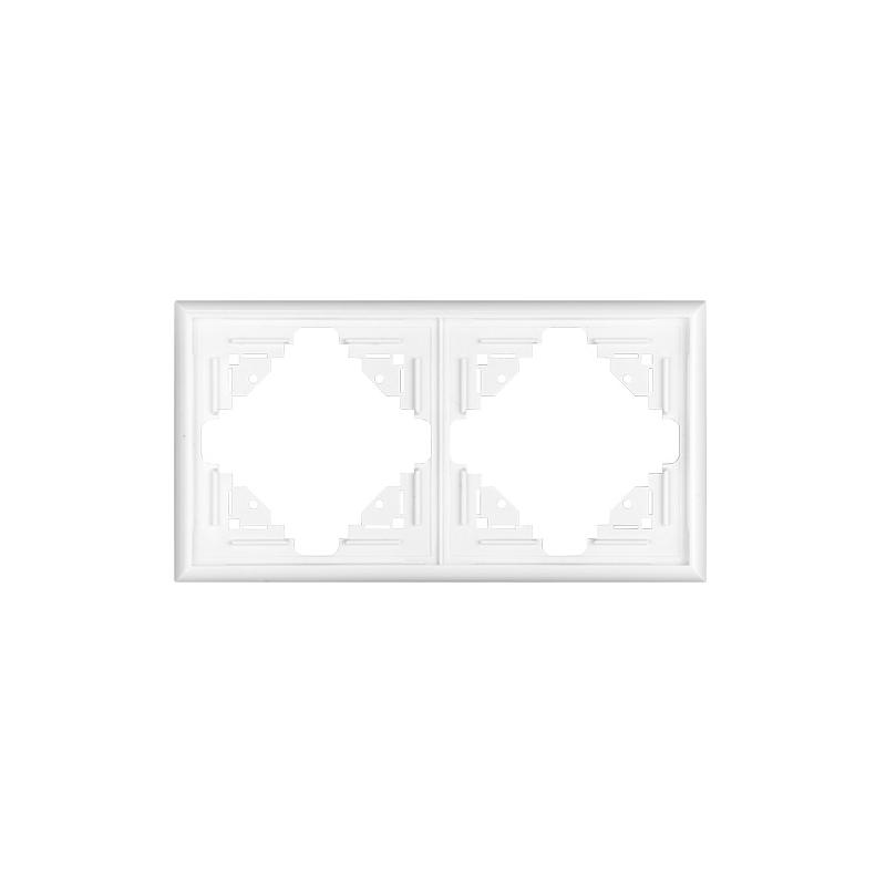 Abex Luna biały - ramka podwójna RA-2L