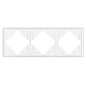 Abex Luna biały - ramka potrójna RA-3L