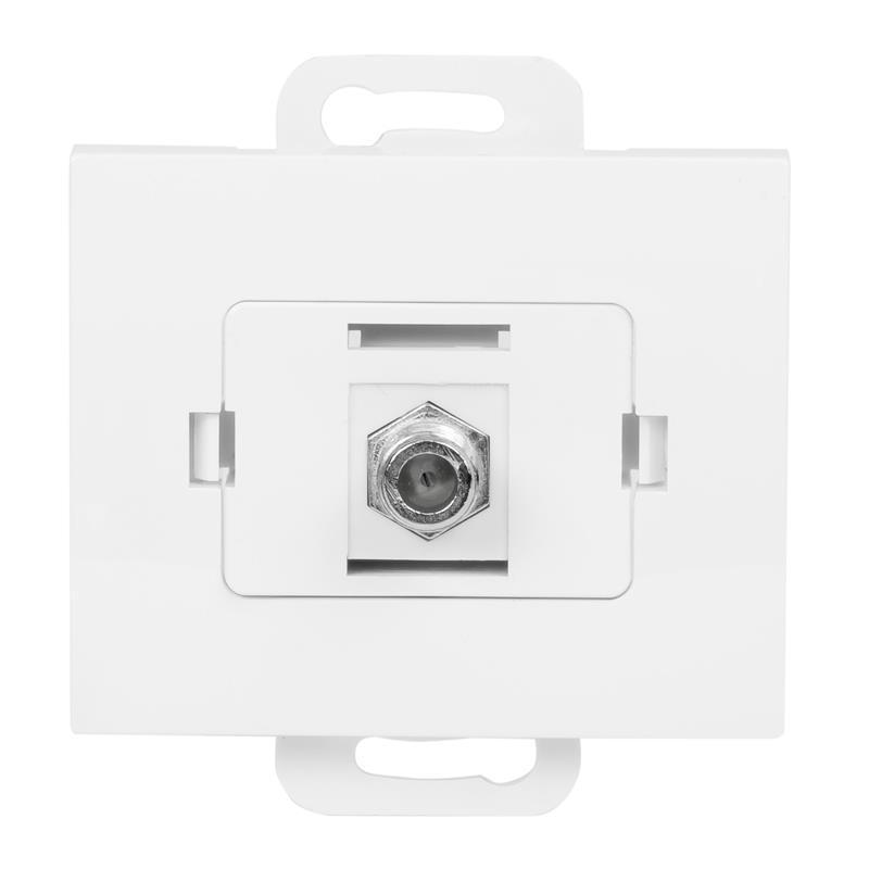 Abex Onyx biały - gniazdo antenowe typu F TV-FX - F1/01