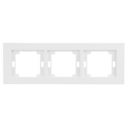 Abex Onyx biały - ramka 3 pozioma Ra-3O Abex