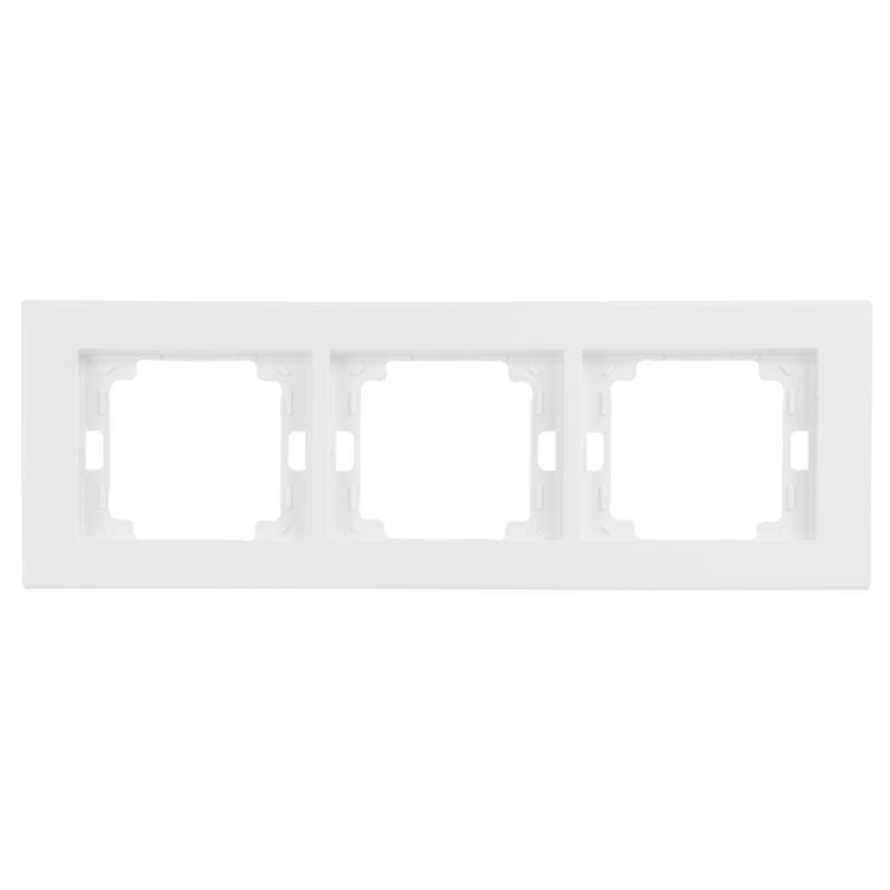 Abex Onyx biały - ramka 3 pozioma Ra-3O