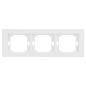 Abex Onyx biały - ramka 3 pozioma Ra-3O