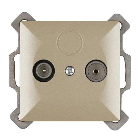 Abex Perła satyna - gniazdo antenowe przelotowe GAP-P/P