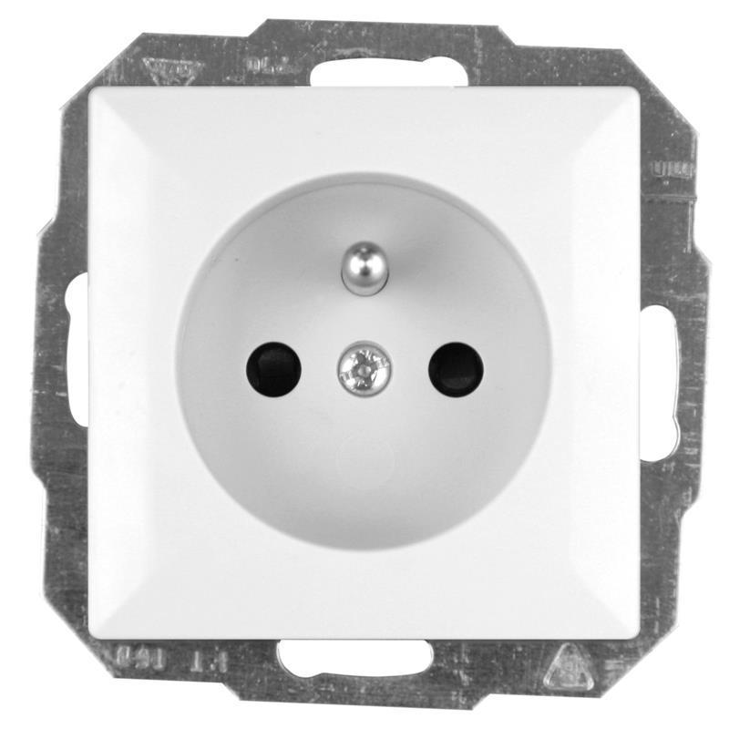 Abex Perła biały - gniazdo pojedyncze (+0) PT-16P