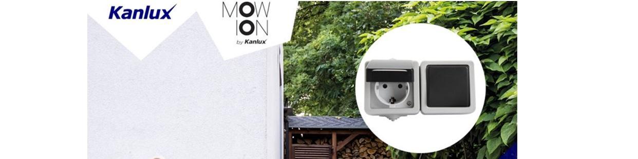 Kanlux Mowion Teknoi: gniazda, łączniki natynkowe